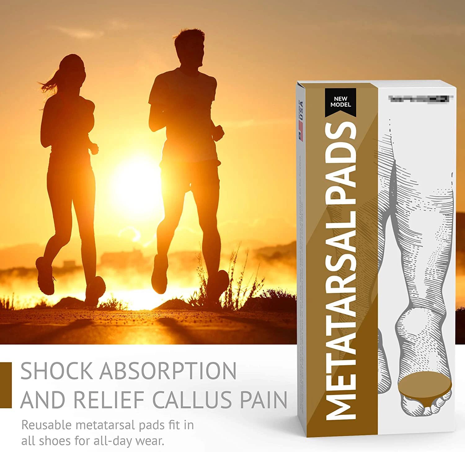 Fabric Metatarsal Pads - Ball of Foot Cushion Sleeves Forefoot Blisters Metatarsalgia Pain Relief Foot Health Care Tight Fitting