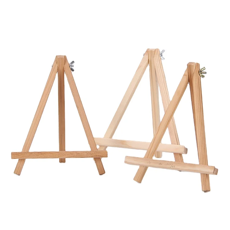 
Factory direct sale solid wood easel children mini wooden tripod 