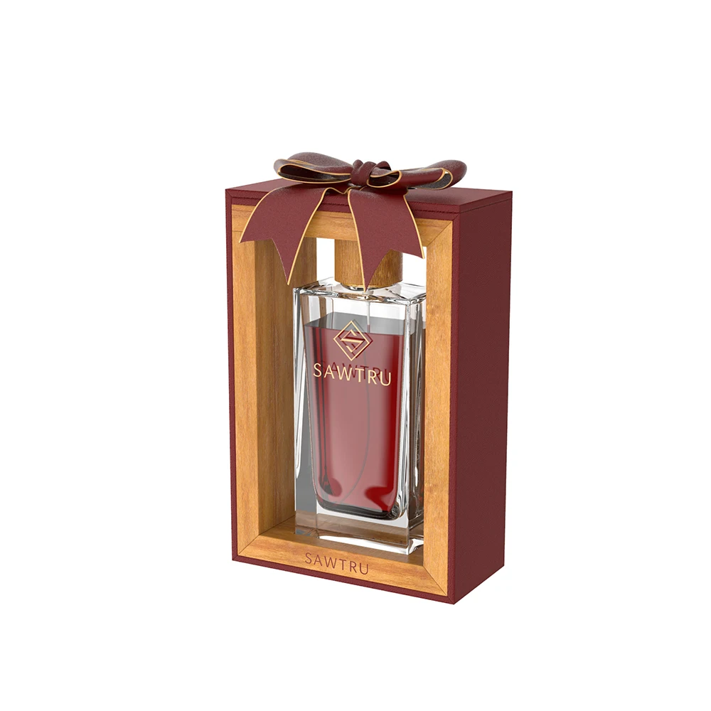 SAWTRU Gift Box Packaging Wooden Perfume Wooden Cosmetic Food Packaging Chocolate Box/cosmetic Package, Paper Gift Box MDF With SABER Certificate