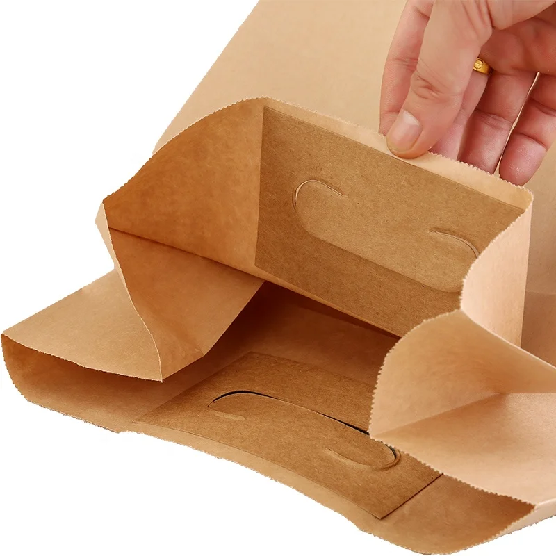
Recycle wholesale flat paper bag kraft shopping bags for paper carry bags with handle 