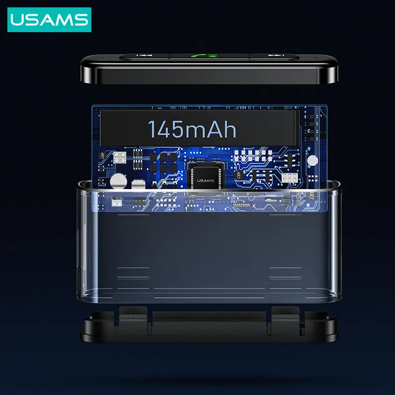 USAMS SJ519 Mini Audio Adapter Headphone Wireless AUX 3.5DC For Car Music Wireless Bluetooth Audio Receiver