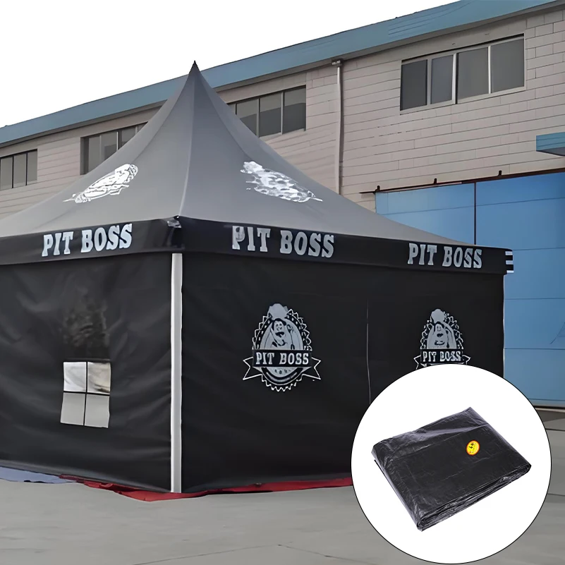Truck Trailer Cover PE Tarpaulin Tent for Outdoor Cargo Yard