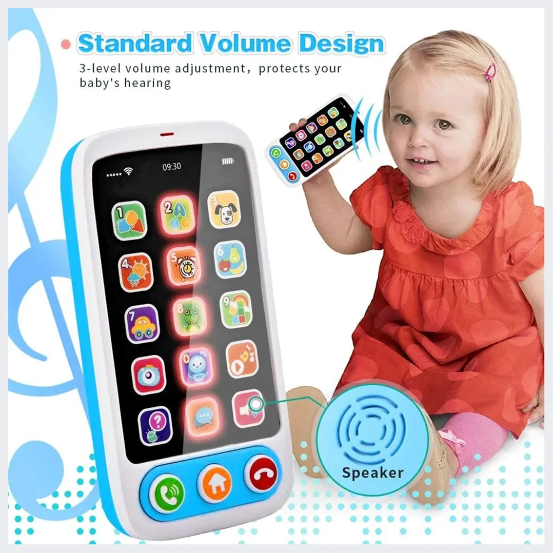 Pretend Cell Phone  CE Kids Play Smart Phones  toy Fun Smartphone Toys for Baby, Kids, Boys Or Girls Christmas Birthday Gifts