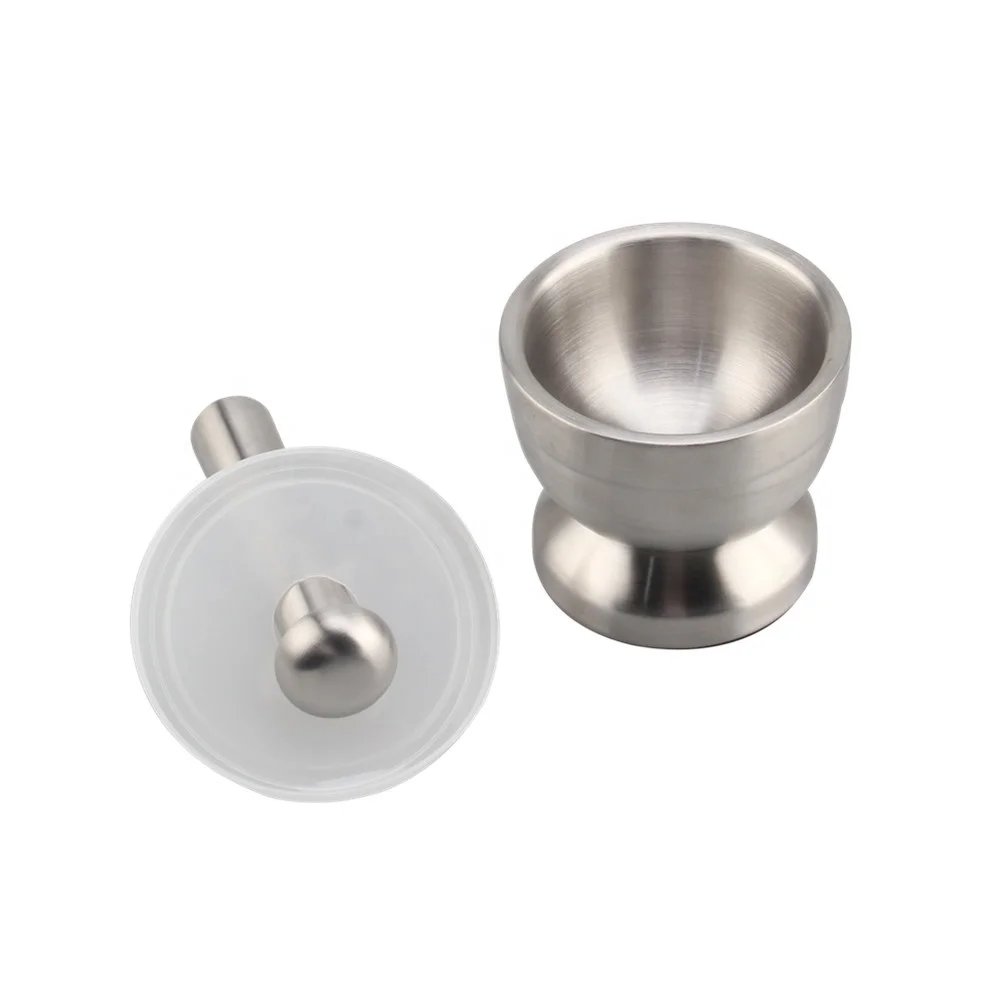 18/8 Brushed Stainless Steel Spice Mortar and Pestle Set