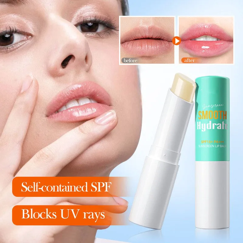 Hyaluronic Acid Natural Organic Lip Balm Moisturizing Nourishing Sunscreen Lip Plumper Lip Balm