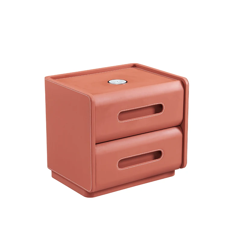 Smart Wireless Charging Night Stand Luxury Nightstand Modern Bedside Table with Drawer For Bedroom