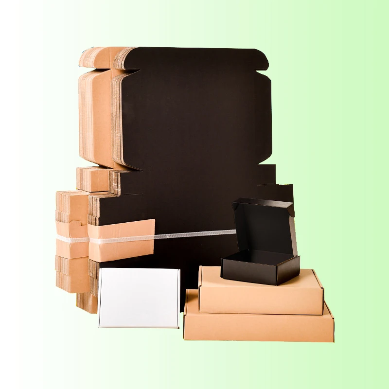 Custom Attractive Price Hot Sale Kraft Portable Biodegradable Environmental Compostable Corrugated Packaging Clothing Mailer Box