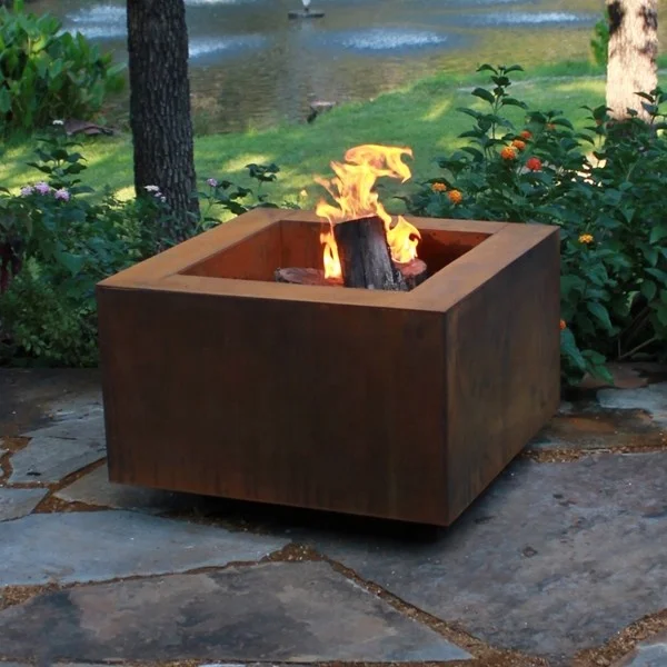 Outdoor wood burning stove gas fuel heater patio firepit