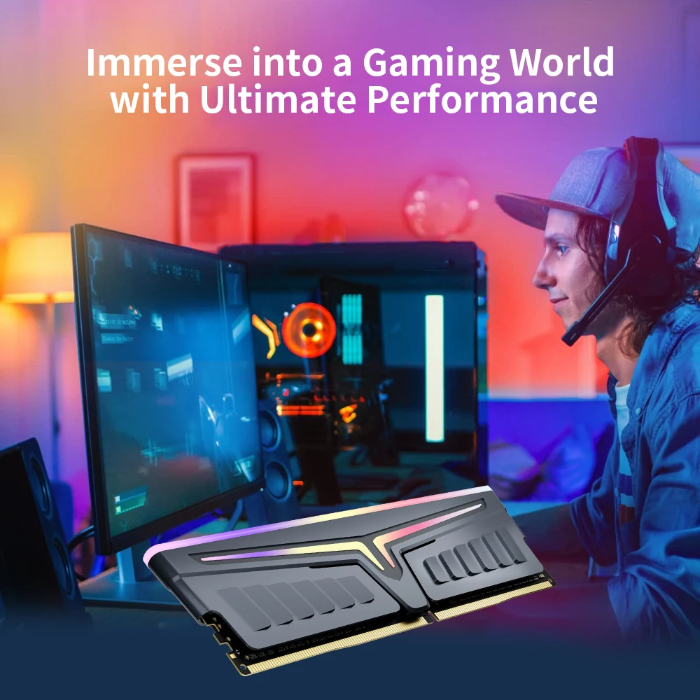 PUSKILL Original Manufacturer DDR4 RGB Memory 8GB 16GB  3200Mhz  3600Mhz RGB Memory ram