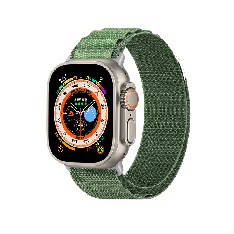 Nylon watchstrap Alpine Loop for applewatch band Ultra Series 8 Woven watch nylon strap for iWatch 40/42/44/45/49mm