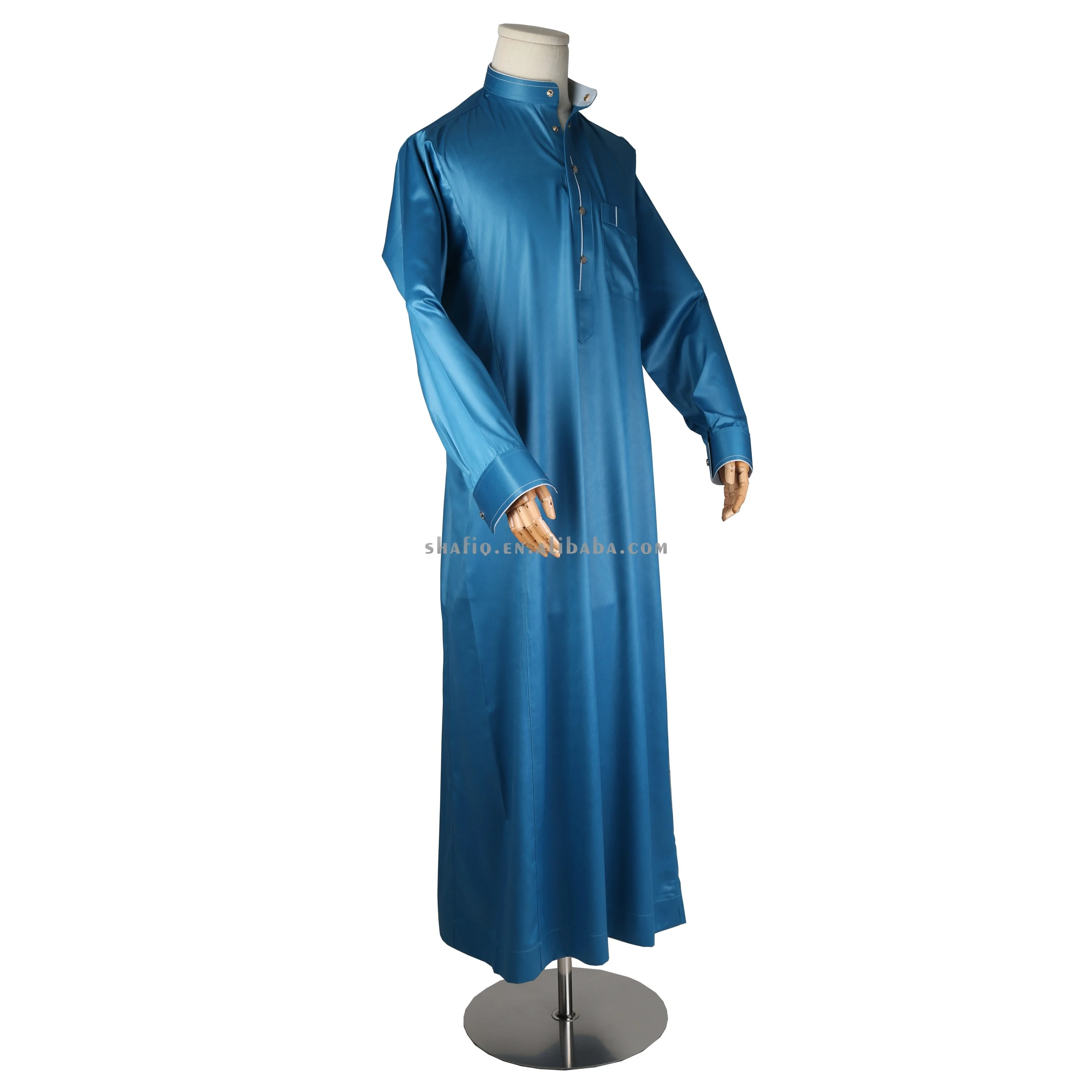 Korean Material Muslim Arabic Dress Kaftan Jubah Abaya Jalabya Ethnic Alharamain Kandora Islamic Clothing Lelaki Thobe For Man