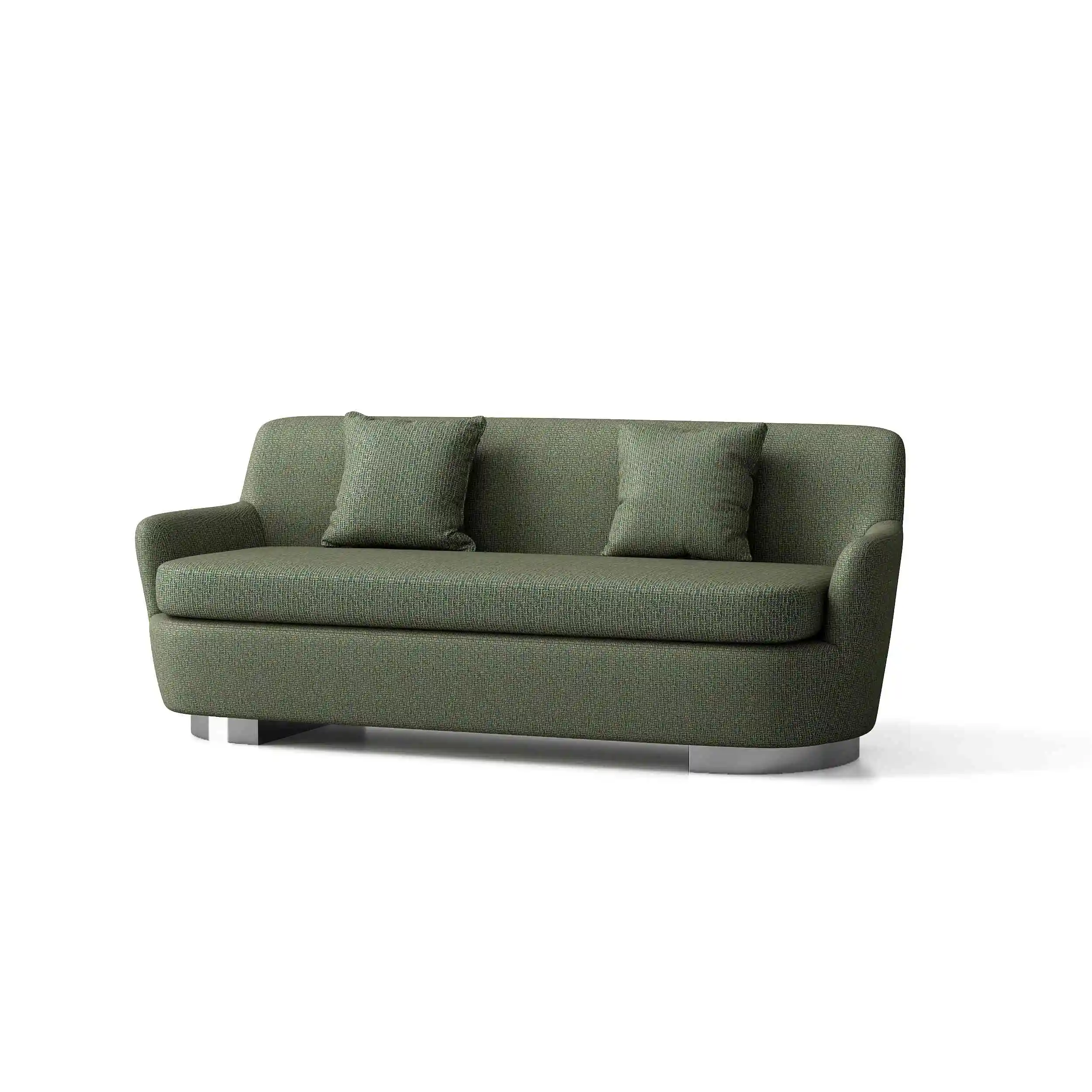 Minimalist green Linen Nubuck Fabric Sofas Set For Conference Waiting Sitting Living Room Furniture