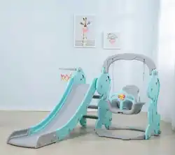 Wholesale customized good quality dinosaur slide and swing playset kids plastic playground equipment