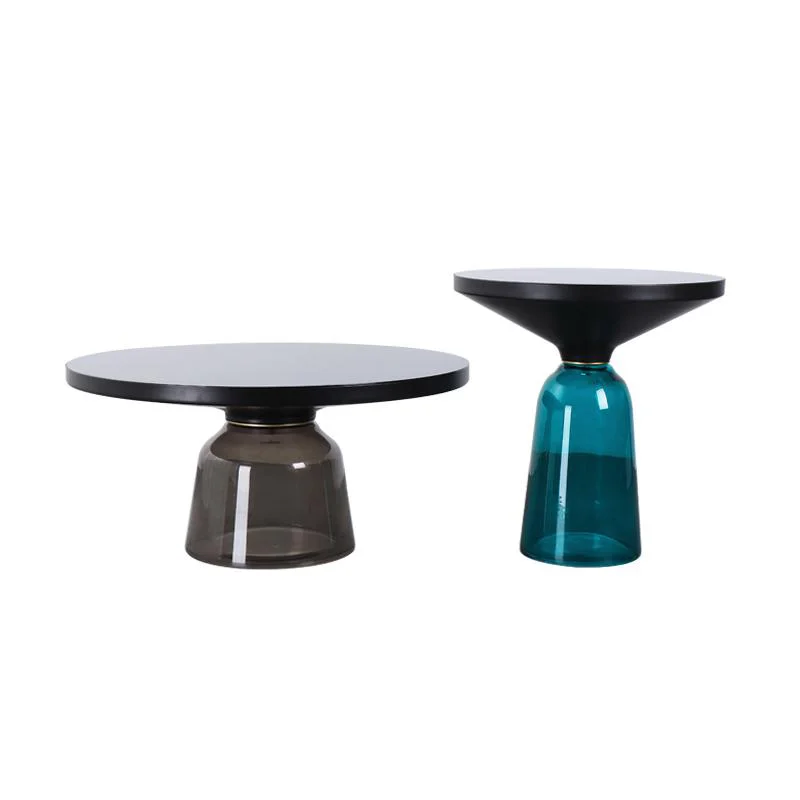 
Northern European designer colorful bell tea table modern simple small apartment living room light luxury edge several round cre 