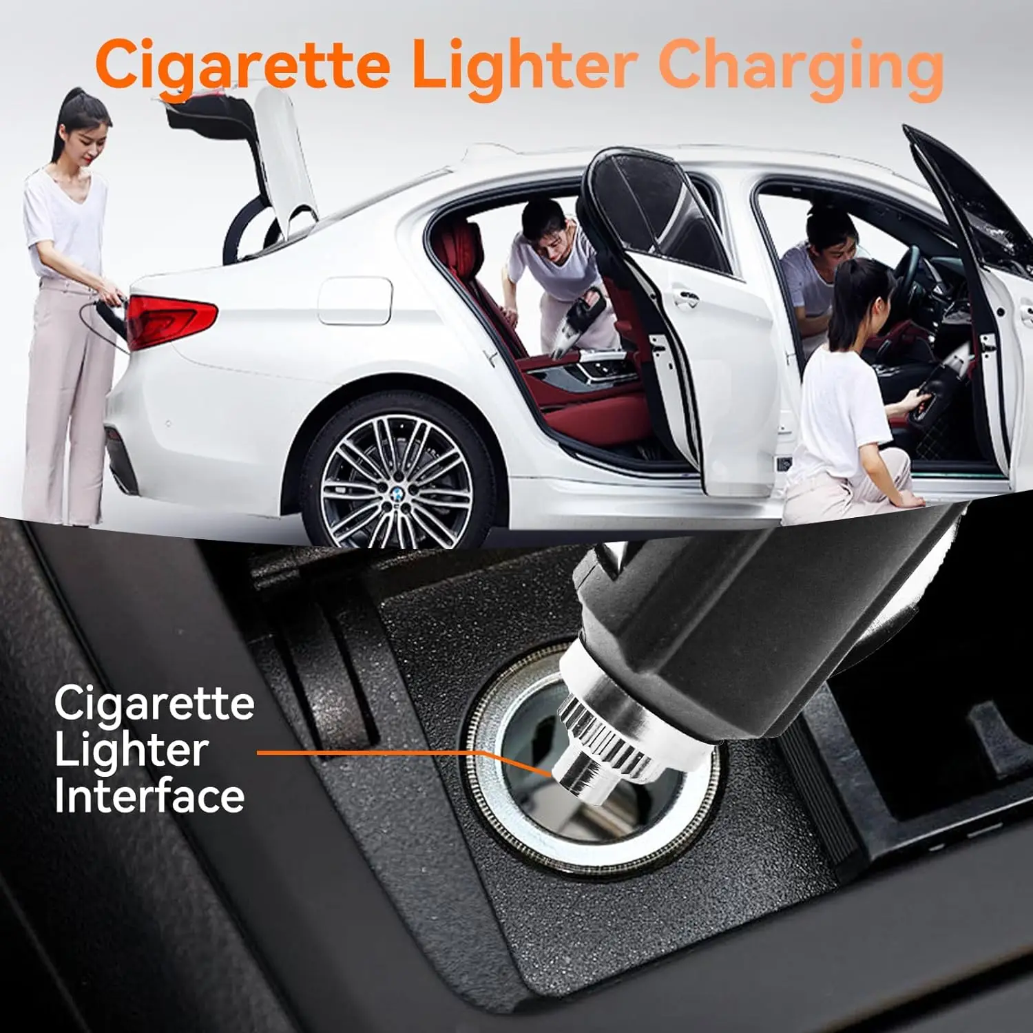 High Power Car Vacuum Cleaner DC 12V 120W Portable Handheld Car Vacuum for Car Interior Cleaning carpet cleaners