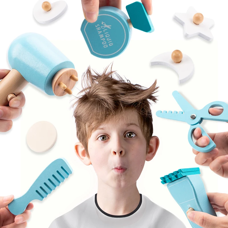 Детский деревянный набор для парикмахерской От 3 до 5 лет