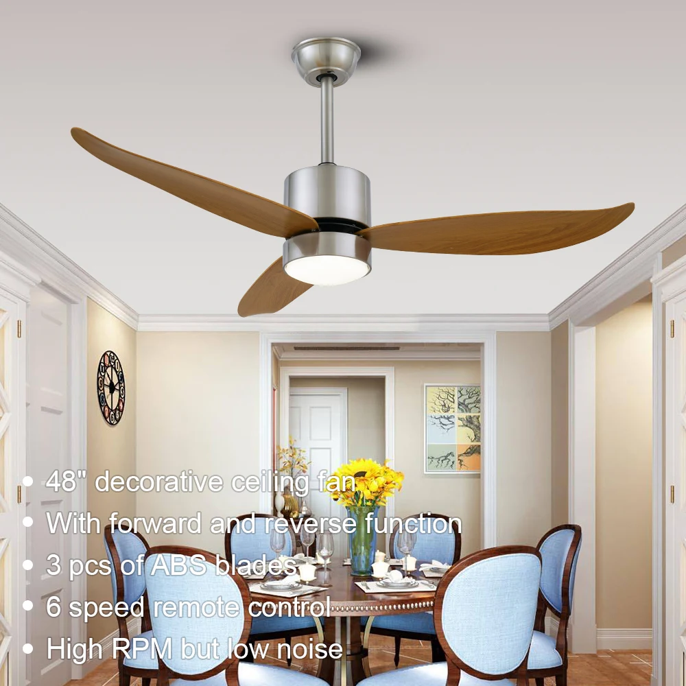 Breezelux  ABS blade ceilling fans DC ceiling fan with lights and remote control