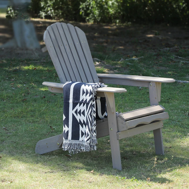 Home Eco-friendly Modern Wholesale Outdoor Pool Furniture Plastic Wood Hdpe Adirondack Chair CJ-010