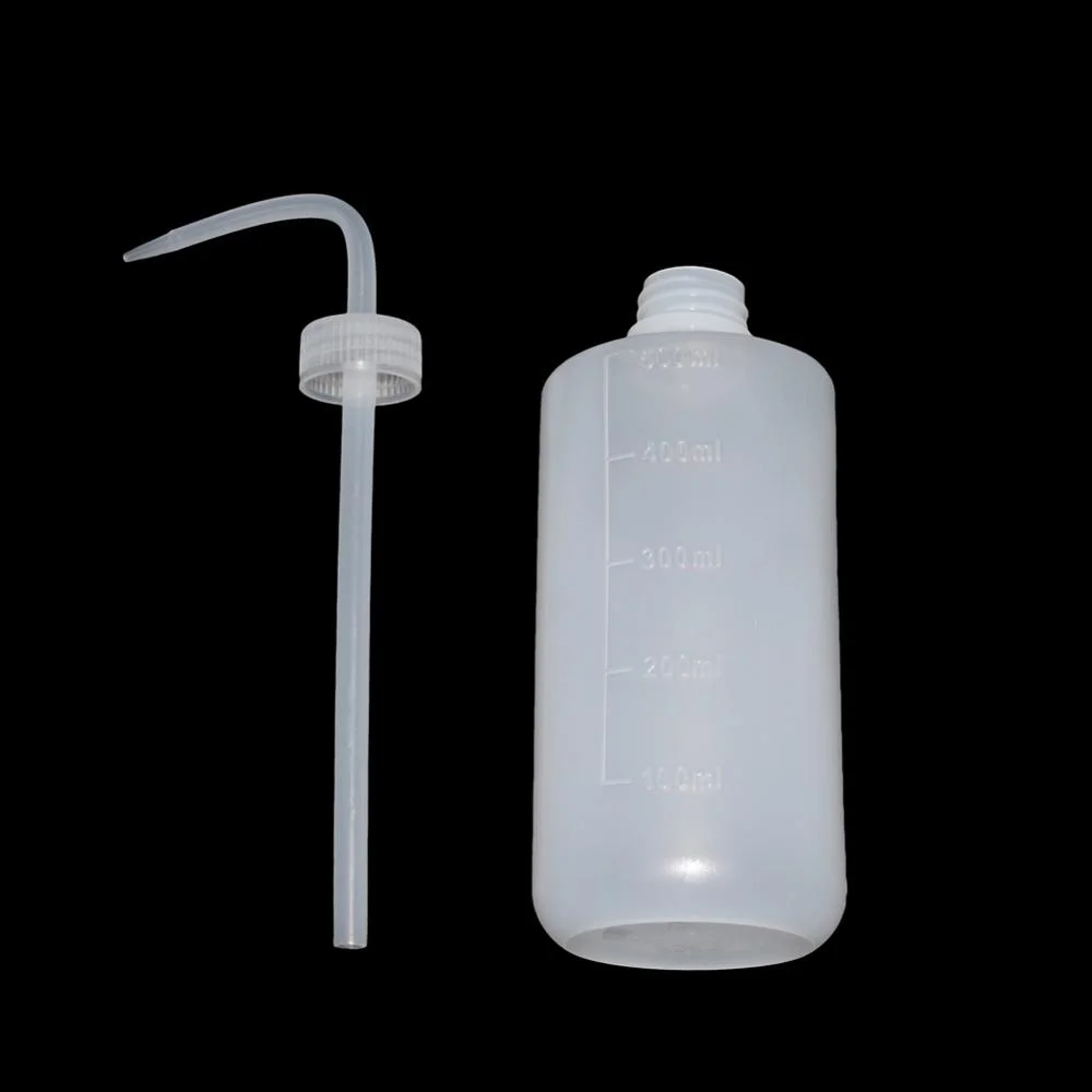 High Quality 250ml 500ml Professional Transparent Plastic Tattoo Squeeze Non-Spray Wash Bottle for tattoo clean