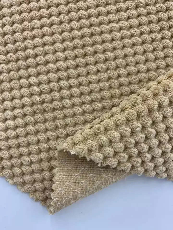 Fashion Quality 100% Polyester Jacquard Brushed Fleece Flannel Fabric Eco-Friendly Home Textile for Sofa Sleepwear Underwear
