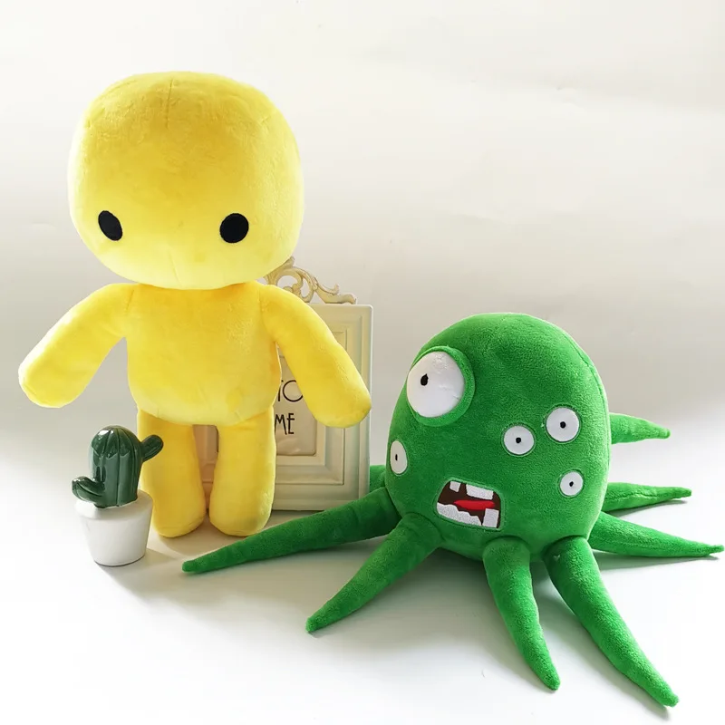 Fast Shipping Stuffed Animal Toys Soft Custom Octopus Video Game Design Monster Wobbly Lift Yellow 170g Plush Toy for Kids
