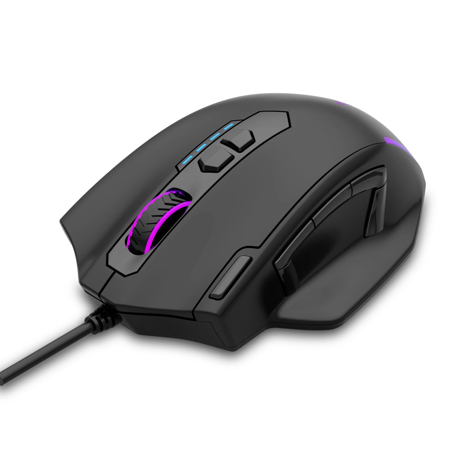 Ergonomic High-Resolution Wired RGB Backlight Optical Tracking Gaming Mouse Battery Power Mouse