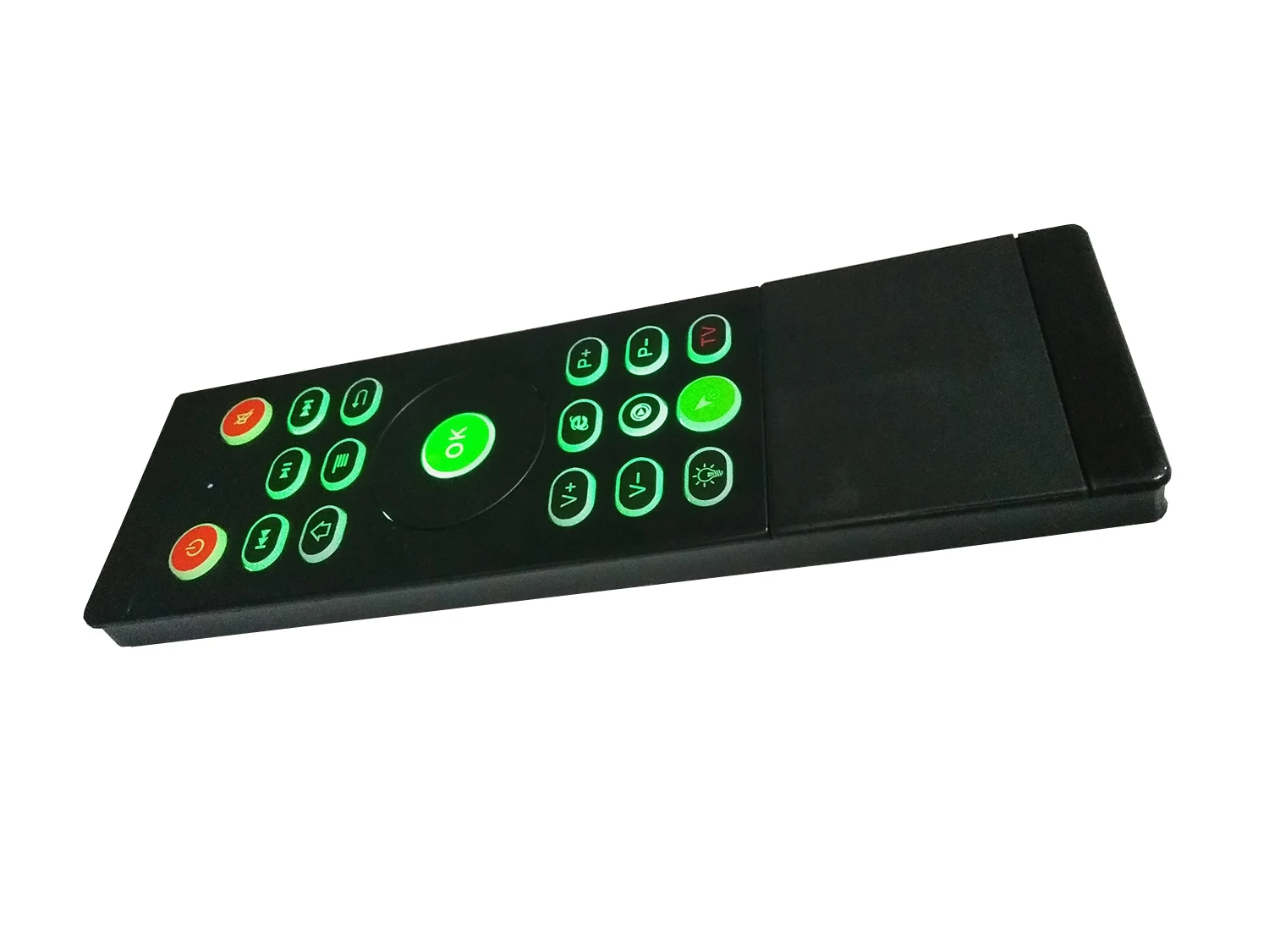 TZ16 2.4G IR Learning Three Color Backlit 3-axis Keyboard Mini Touchpad Air Mouse Remote Control  for smart tv android box