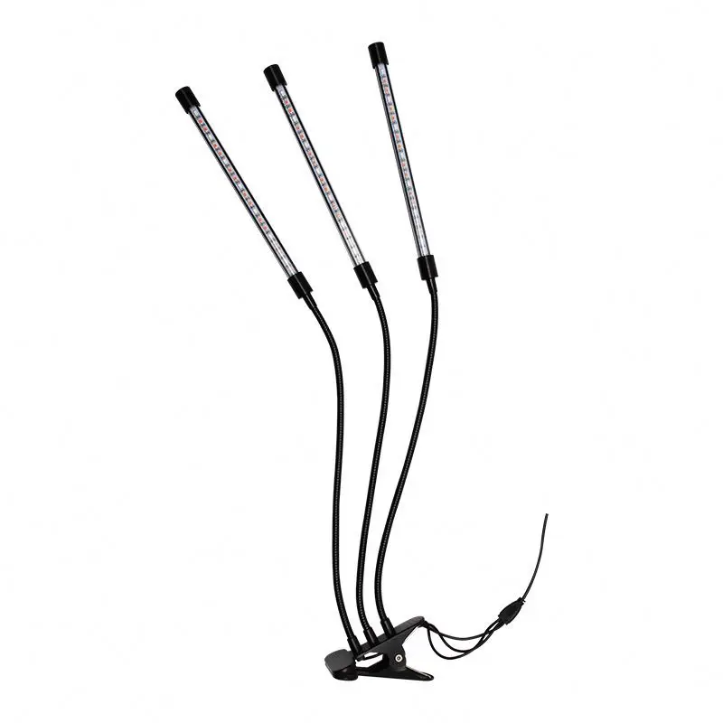 LED four head plant grow lamp with remote control USB 5V 40W full spectrum clip 80LED growing light