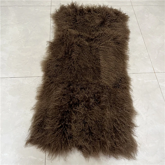 Rectangle Real Sheepskin Rug Lamb Fur Plate