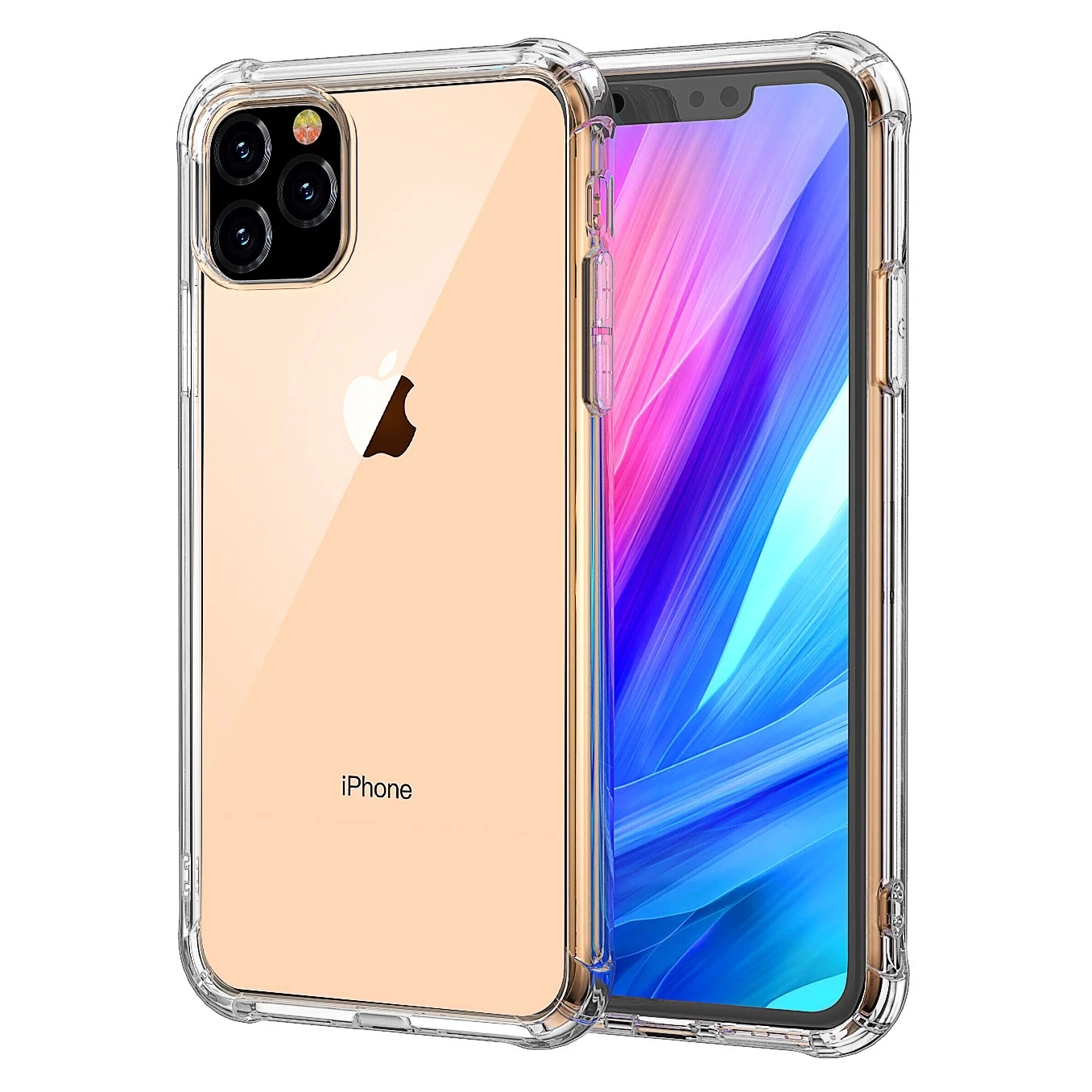  Чехол для мобильного телефона iPhone 12 Pro Max прозрачные аксессуары из ТПУ Oem Прозрачный