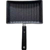 Square frying pan carbon steel  non-stick arch square shape with bakelite handle tamagoyaki fry pan