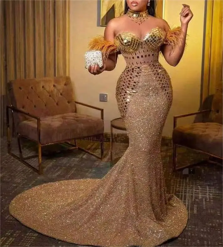 Women Maxi Dress Modest Floor-Length Summer 2024 Mesh Rhinestone Pink Mermaid Plus Size Prom Dresses For Women Elegant