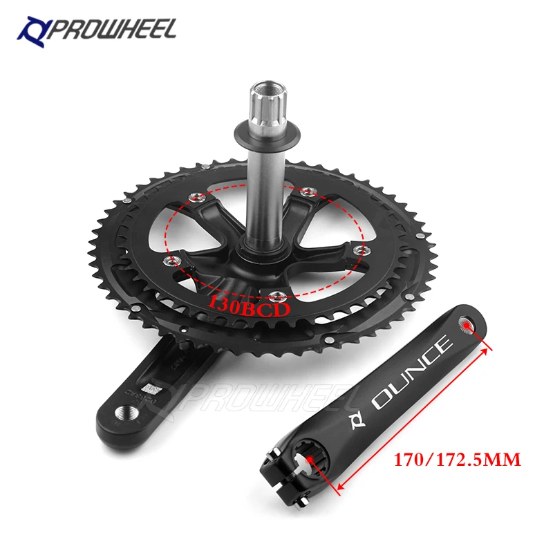Crankset Folding Bike 170 mm 8m Chainwheel Belt Drive Cycle Part Bicycle Crankset