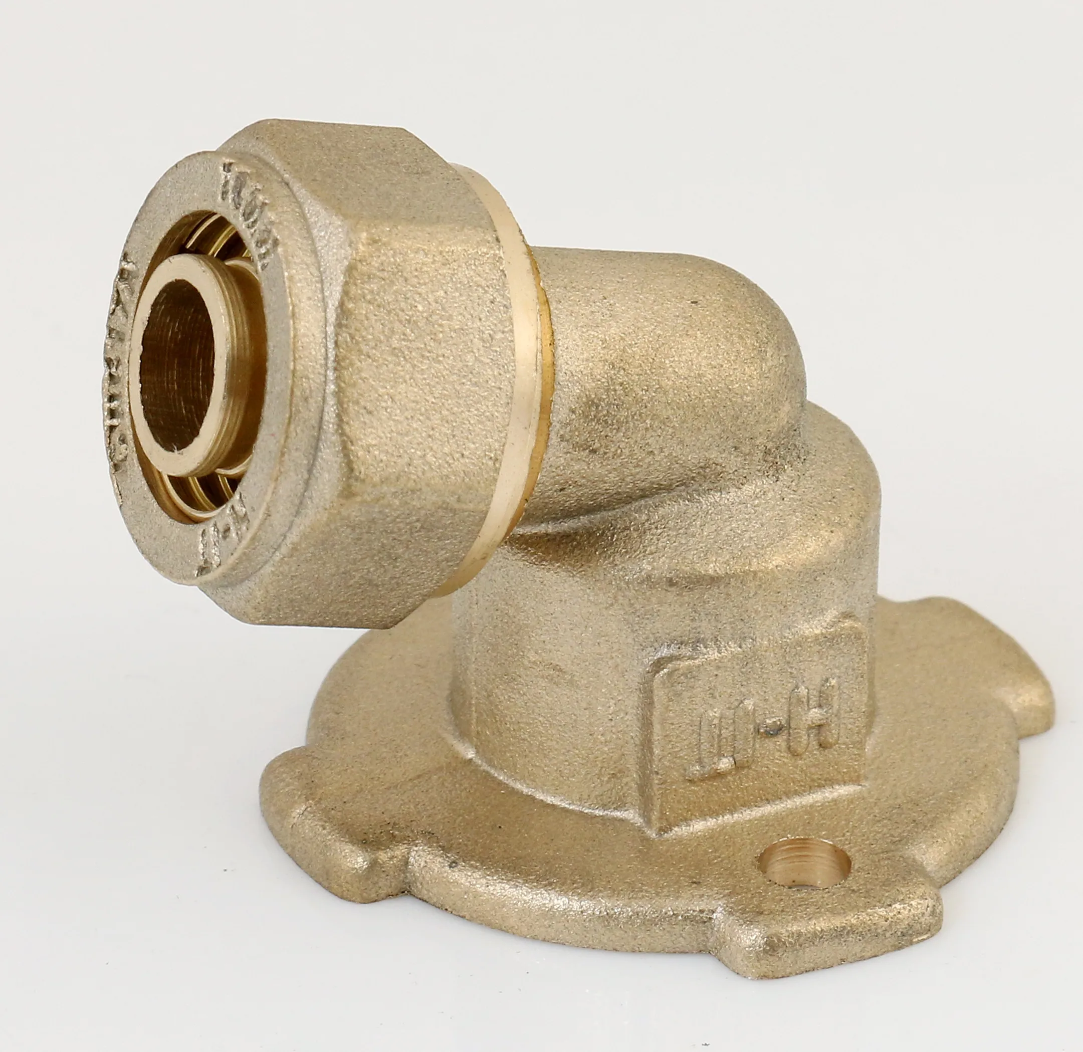 Pex pipe fittings brass compression fittings copper oring connector Wallplate  Elbow Female