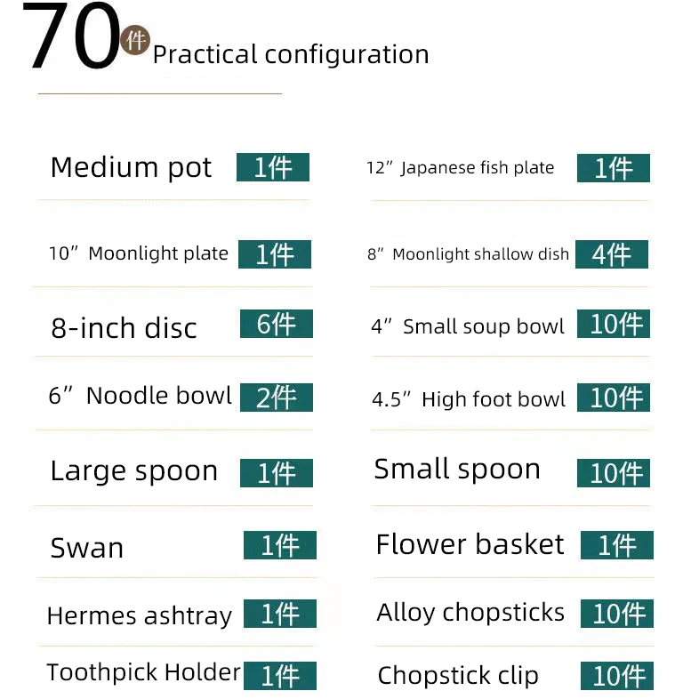 Jingdezhen enamel tableware set high appearance level set Chinese court bowl plate bone China a complete set of noble national s