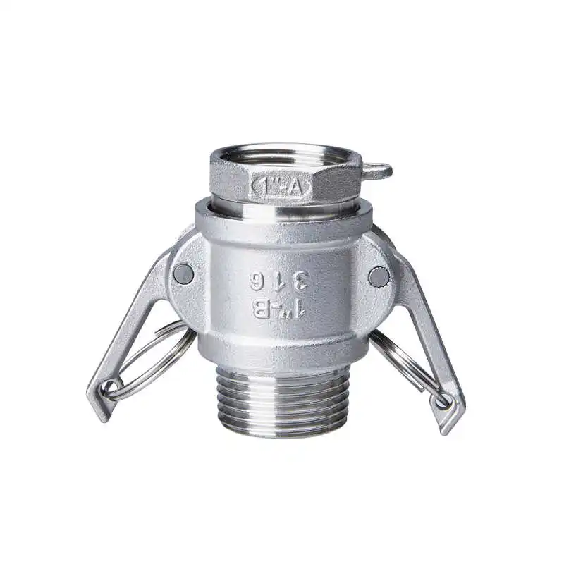 304 stainless steel quick connector Snap snap type b hydraulic pump water pipe with BSPT NPT thread
