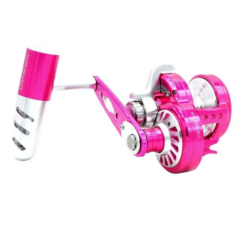 Top Quality Slow Saltwater Fishing Reel Metal Light Overhead Fishing Reels Trolling Fishing Slow Pitch Jigging Reel Saltwater
