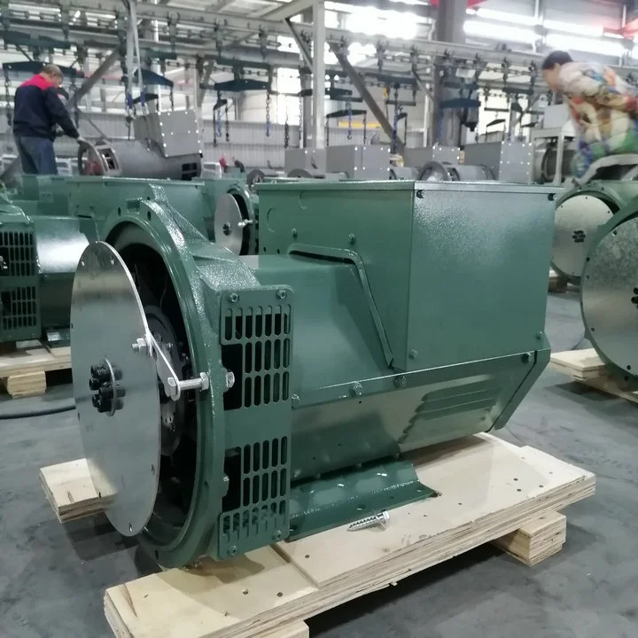 Power 1500rpm 50Hz 30KW brushless AC synchronous generator head 37.5kvaS three-phase double bearing diesel generator