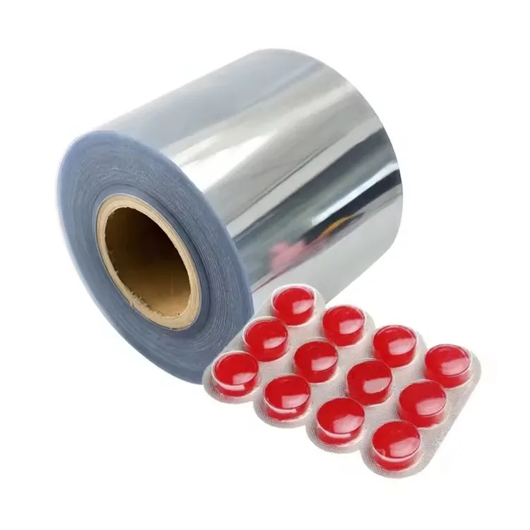 1-3% Shrinkage Hard PVC Film Rolls Transparent PVC Sheet Transparent Thermoforming Plastic for Pharmaceutical and Food Blister