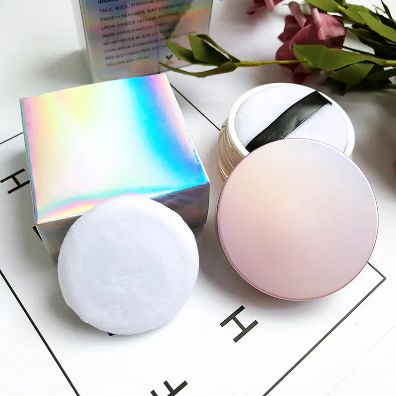 Vegan face makeup setting loose powder high pigmented makeup gold bronze highlighter powder