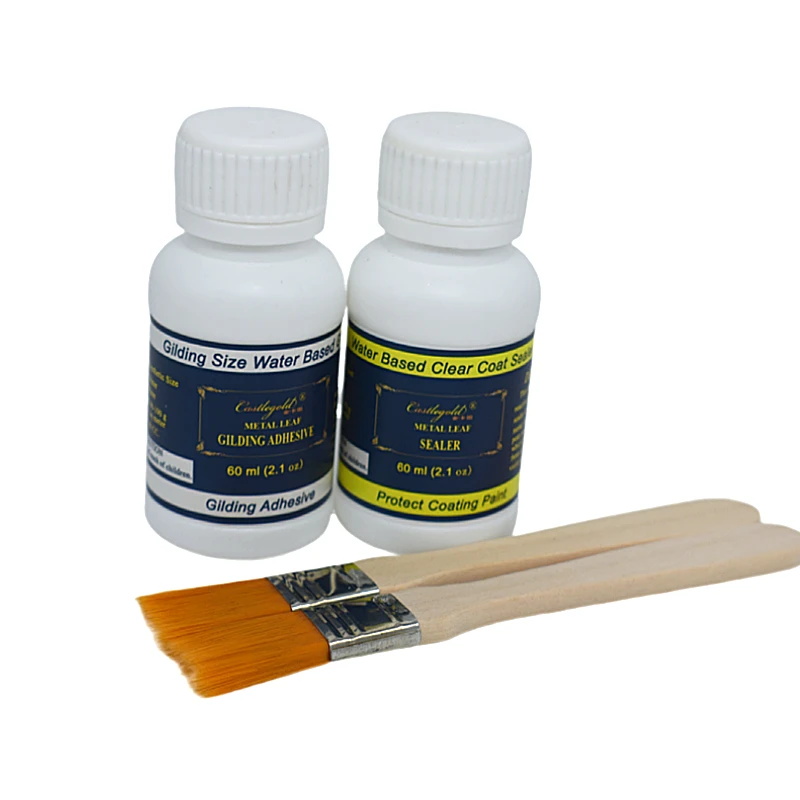 1 Pcs Wood Handle Brush Tool for Painting Gilding Gold Leaf Brush Edible Gold Leaf for Food Oil Painting Pens Gold Foil Tools