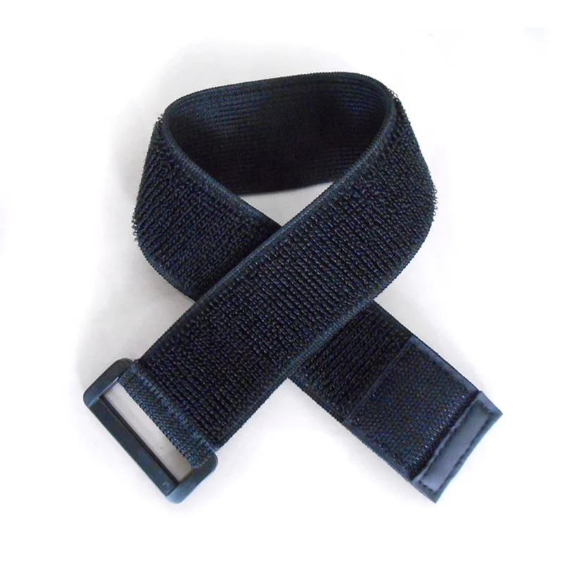 Wholesale Customization Knitted Elastic Hook And Loop Strap Buckle Black Elastic Fastener Strap Hook And Loop Tie Strap