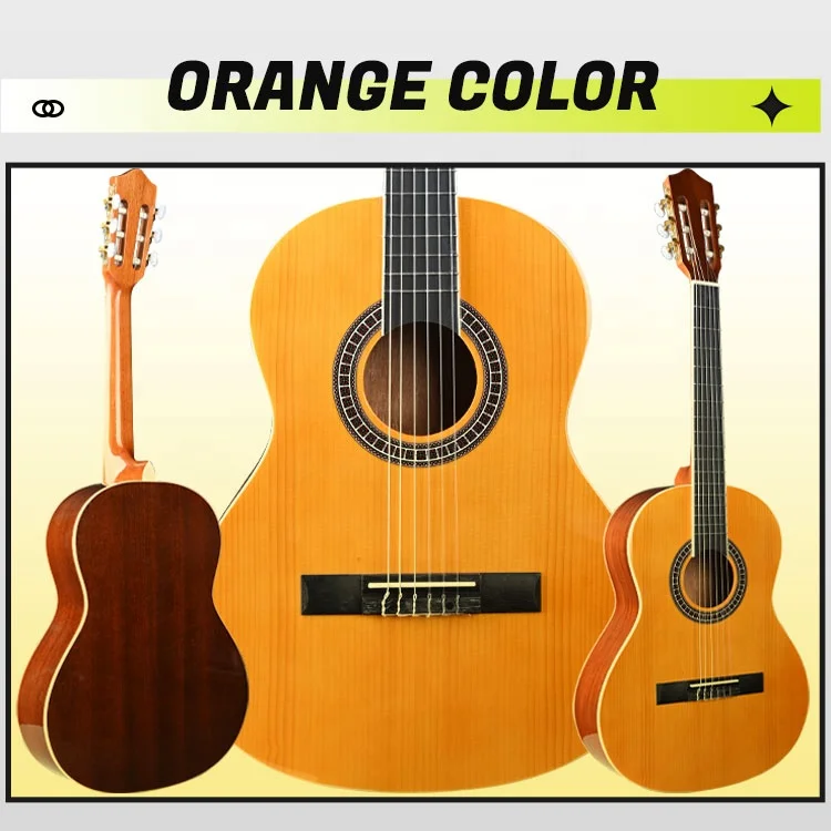 BH-36S Professional Handmade Classical Guitar 3/4 Size Western Red Cedar Sapele Wood for Beginners and Pros