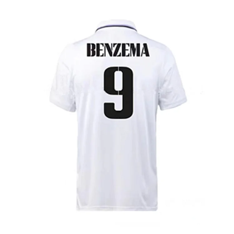 2022-2023 реальный Бензема 9 # Азаз 7 Марсело 12 MODRIC Мужская Клубная городская одежда для домашнего футбола версии фаната игрока