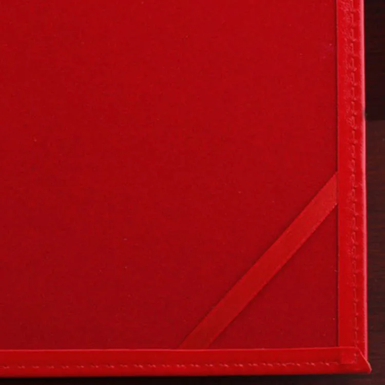 Custom Logo Double-Sided A4 Folder Black PU Leather Graduation Certificate Holder for Diploma