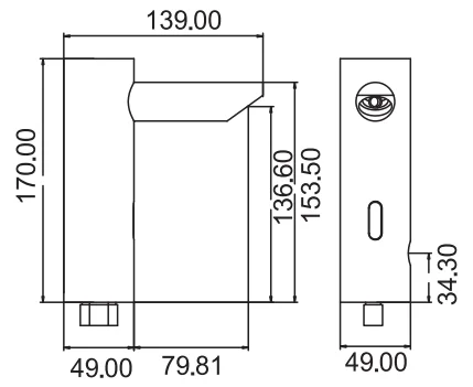 Brass Chrome Motion Automatic Tap Smart Sink infrared Faucet Touch Sensor Water Mixer