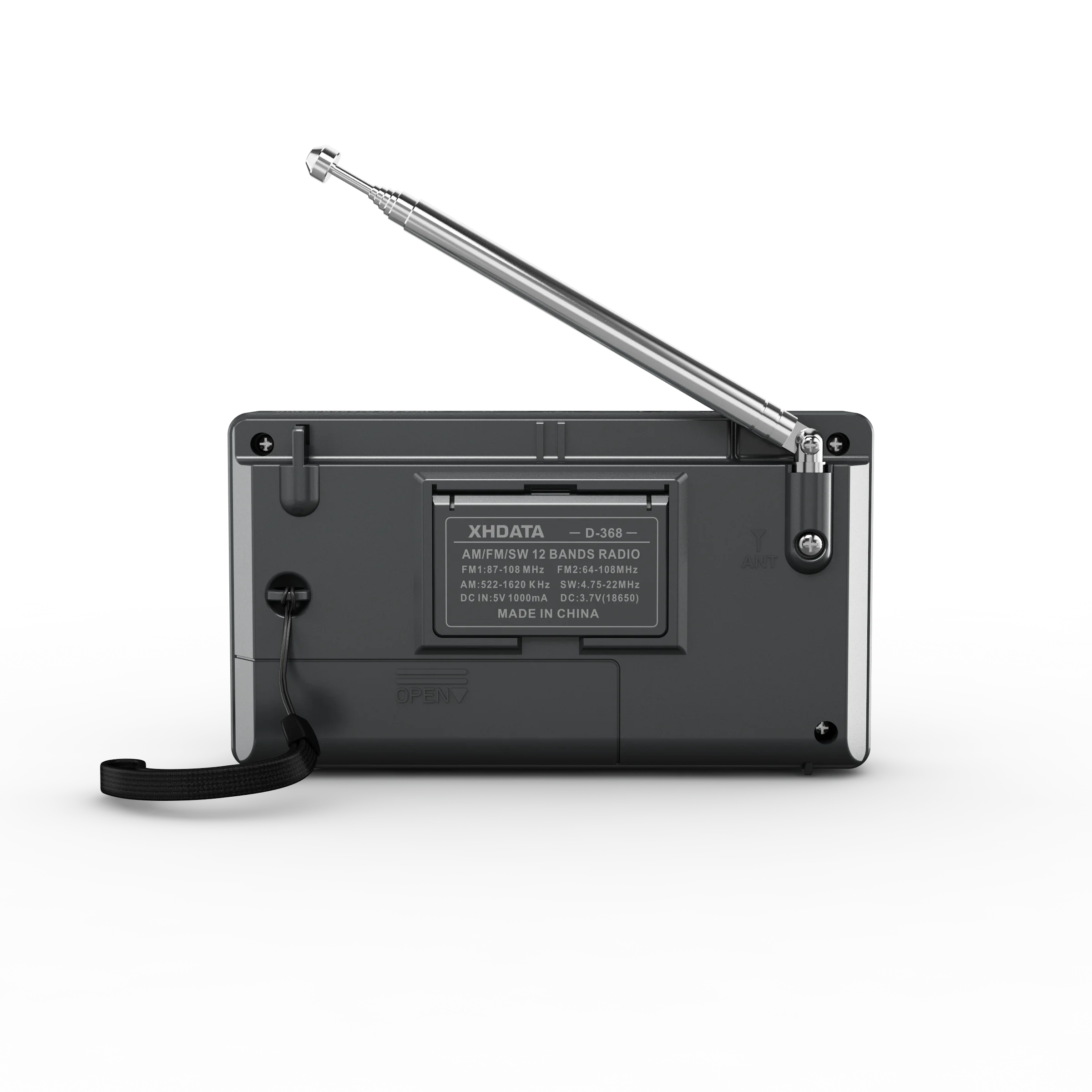 XHDATA D-368 Radio FM/AM/SW 3 band radio with MP3 music home radio,with USB/SD/TF card slot PLL