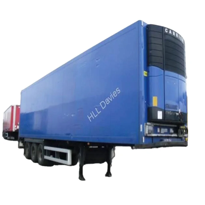 3 Axles THERMO KING Fresh Fruit Meat Seafood Ice Cream Cold Storage Trailer Cooling Box Vehicle Refrigerator Freezer Truck