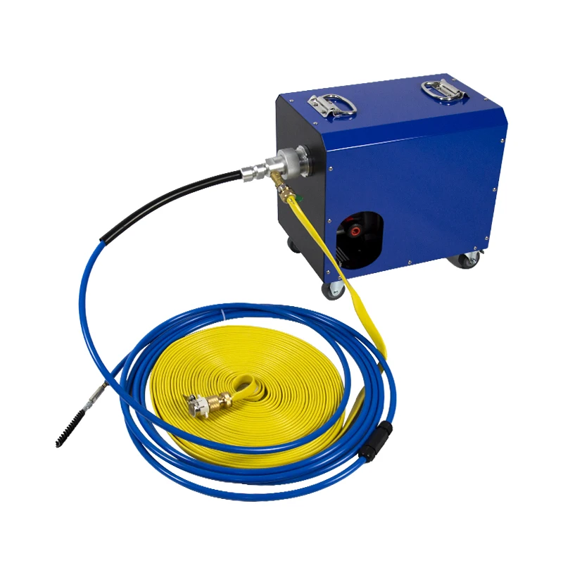 Kuaitong KT-106 Strong Power 1200W High Pressure Water Jet Tube Cleaner Machine For Industrial Tubes Cleaning Chiller Tube Clean