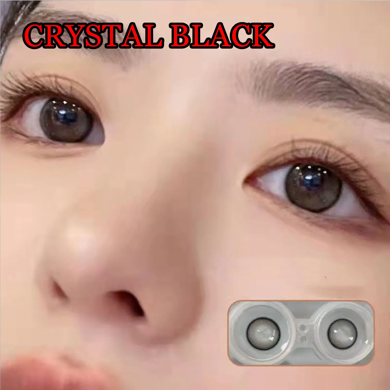 2021 new model Glitter Natural Color cosmetic contact lens pearlite Crystal Black